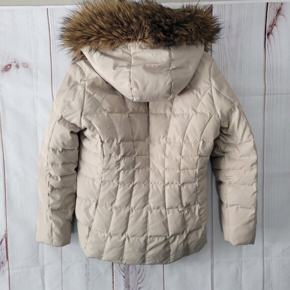 Calvin Klein Quilted Down Puffer Jacket w/ Detachable Faux Fur Trim, Women’s M, - Picture 3 of 8